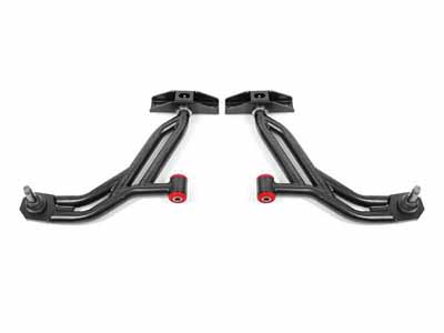 BMR AA756H Lower A-Arms, Non-Adj With Poly/Delrin, 19mm Tall Ball Joint, Black for 2010-2014 Mustang / BMR AA756H Non-Adjustable Lower A-Arms