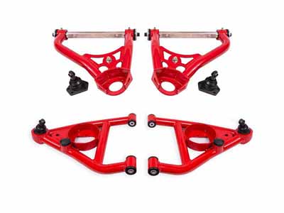 BMR AAK311R A-Arm Kit, Upper AAU311R And Lower AAL311R, Red for 1967-1969 F-Body, 1968-1974 X-Body / BMR AAK311R Upper & Lower A-Arm Kit