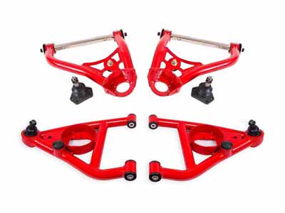 BMR AAK312R A-Arm Kit, Upper AA027R And Lower AAL311R, Red for 1967-1969 F-Body, 1968-1974 X-Body / BMR AAK312R Upper & Lower A-Arm Kit