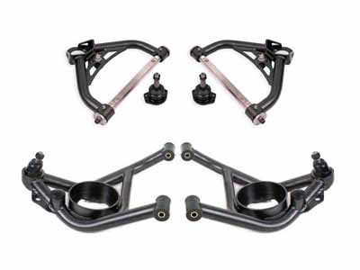 BMR AAK322H A-Arm Kit, Upper AAU322H And Lower AAL321H, Black for 1970-1981 F-Body, 1975-1979 X-Body / BMR AAK322H Upper & Lower A-Arm Kit
