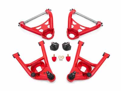 BMR AAK401R A-Arm Kit, Upper AAU401R And Lower AAL401R, Red for 1964-1972 A-Body / BMR AAK401R Upper & Lower A-Arm Kit