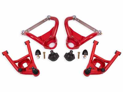 BMR AAK404R A-Arm Kit, Upper AAU403R And Lower AAL401R, Red for 1964-1972 A-Body / BMR AAK404R Upper & Lower A-Arm Kit
