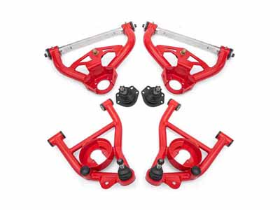BMR AAK461R A-Arm Kit, Upper AAU461R And Lower AAL461R, Red for 1978-1987 G-Body / BMR AAK461R Upper & Lower A-Arm Kit