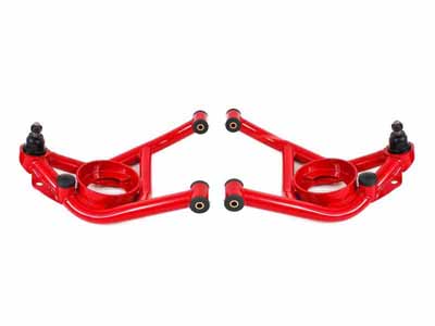 BMR AAL321R Lower A-Arms, Delrin Bushings, Std Ball Joint, Red, 1970-1981 F-Body, 1975-1979 X-Body / BMR AAL321R Lower A-Arms with Delrin Bushings