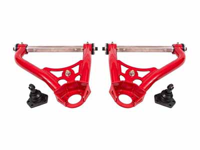 BMR AAU311R Upper A-Arms, Non-Adj, Delrin, Std Ball Joint, Red, 1967-1969 F-Body, 1968-1974 X-Body / BMR AAU311R Non-Adjustable Upper A-Arms