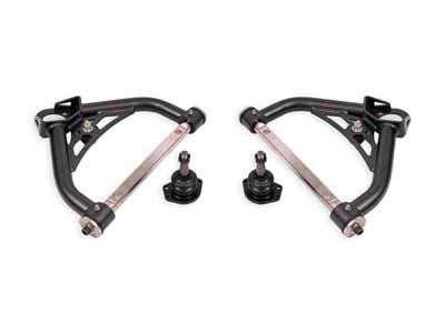 BMR AAU322H Upper A-Arms, Non-Adj, Delrin, 0.5" Tall Ball Joint, Black, 1970-81 F-Body, 75-79 X-Body / BMR AAU322H Non-Adjustable Upper A-Arms