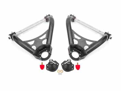 BMR AAU401H Upper A-Arms, Non-Adj, Delrin, Std Ball Joint, Black Hammertone for 1964-1972 A-Body / BMR AAU401H Non-Adjustable Upper A-Arms