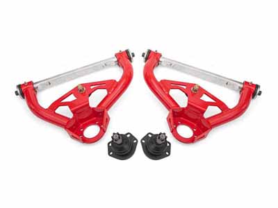 BMR AAU461R Upper A-Arms, Non-Adjustable, Delrin, Std Ball Joint, Red for 1978-1987 G-Body / BMR AAU461R Non-Adjustable Upper A-Arms