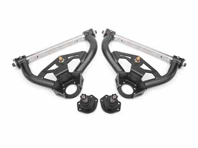 BMR AAU462H Upper A-Arms, Non-Adj, Delrin, 0.5" Tall Ball Joint, Black for 1978-1987 G-Body / BMR AAU462H Non-Adjustable Upper A-Arms