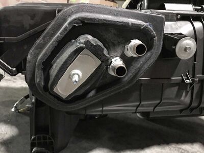 BMR ACD761 AC & Heater Delete Panel, Bare for 2015-2026 Mustang S550/S650 / BMR ACD761 AC & Heater Delete Panel