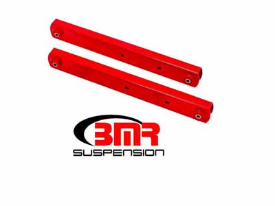 BMR BCA005R Lower Control Arms, Boxed, Non-Adjust, Poly Bushings, Red for 1964-1972 A-Body / BMR BCA005R Non-Adjustable Lower Control Arms