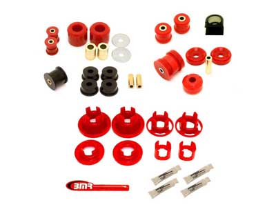BMR BK023 Total Suspension Bushing Kit, Street Version (BK020,21,22), Black-Red for 2010-2011 Camaro / BMR BK023 Front & Rear Suspension Bushing Kit
