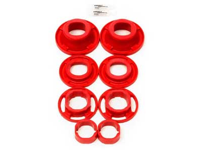 BMR BK040 Bushing Kit, Rear Cradle, Poly, Inserts Only, Street Version, Red for 2012-2015 Camaro / BMR BK040 Rear Cradle Bushing Kit