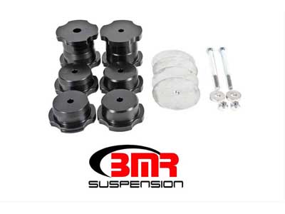 BMR BK062 Bushing Kit, Rear Cradle, Delrin, Black for 2016-2024 Camaro / BMR BK062 Rear Cradle Bushing Kit