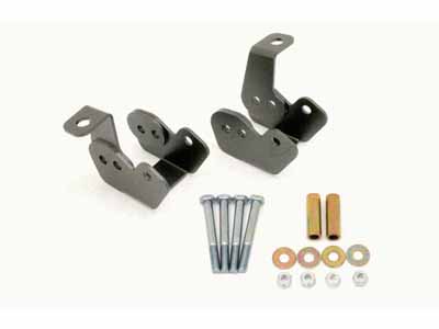 BMR CAB002H Control Arm Relocation Brackets, Bolt-on, Black Hammertone for 1982-2002 F-Body / BMR CAB002H Control Arm Reinforcement Brackets