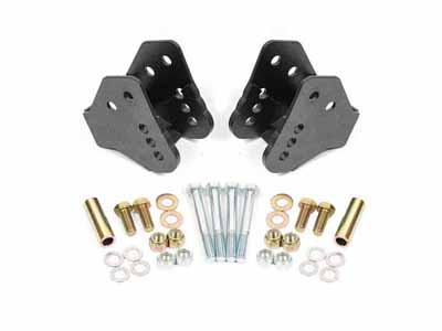 BMR CAB003H Control Arm Relocation Brackets, Bolt-on, Black Hammertone for 1978-1987 G-Body / BMR CAB003H Control Arm Reinforcement Brackets