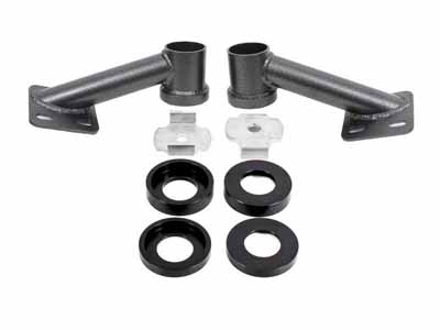 BMR CB005H Cradle Bushing Lockout Kit, Black Hammertone for 2015-2026 Mustang S550/S650 / BMR CB005H Cradle Bushing Lockout Kit