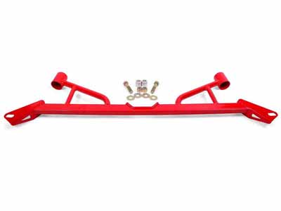 BMR CB006R Chassis Brace, Front Subframe, 4-Point, Red for 2015-2026 Mustang S550/S650 / BMR CB006R Subframe Chassis Brace