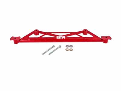 BMR CB009R Cradle Brace, Rear Of Rear Cradle, Chromoly, Red for 2016-2024 Camaro / BMR CB009R Cradle Brace
