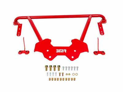 BMR CB410R Chassis Brace, Front Reinforcement Brace, Red for 1968-1972 A-Body / BMR CB410R Chassis Brace