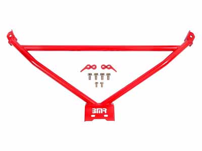 BMR CB460R Chassis Brace, Front Reinforcement Brace, Red for 1978-1987 G-Body / BMR CB460R Chassis Brace
