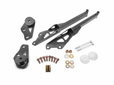 BMR CB762H IRS Subframe Support Brace, Black Hammertone for 2015-2026 Mustang S550/S650 / BMR CB762H IRS Subframe Support Brace