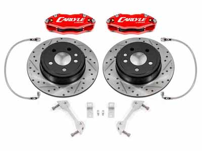BMR DBK111R Brake Kit, 15" Conversion, Red Calipers, Non-Redeye, Red, 2006-2023 Challenger & Charger / BMR DBK111R 15" Big Brake Kit