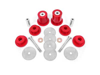 BMR DMB111 Bushing Kit, Differential Mount Housing, Polyurethane, Red, 2015-2023 Challenger-Charger / BMR DMB111 Differential Bushing Kit