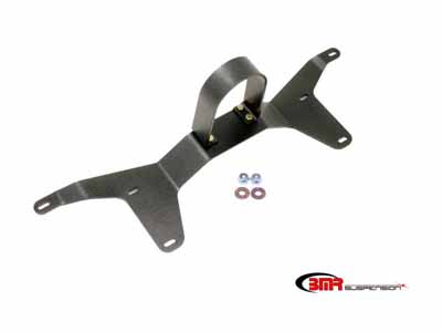 BMR DSL011H Rear Tunnel Brace With Rear Driveshaft Safety Loop, Black for 2005-2014 Mustang / BMR DSL011H Tunnel Brace & Driveshaft Safety Loop