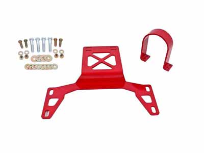 BMR DSL020R Driveshaft Safety Loop, Front, Red for 2007-2014 Mustang GT500 / BMR DSL020R Driveshaft Safety Loop