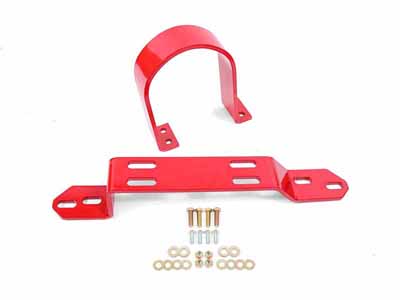BMR DSL460R Driveshaft Safety Loop, Front, Red for 1983-1987 G-Body / BMR DSL460R Driveshaft Safety Loop