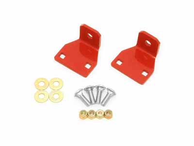 BMR ELK009R End Link Mounting Brace, Rear Lower Control Arm, Red for 2010-2011 Camaro, 2008-2009 G8 / BMR ELK009R End Link Mounting Brace