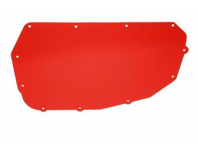BMR FP001R A/C Delete Panel, Aluminum, Red for 1978-1987 G-Body / BMR FP001R A/C Delete Panel