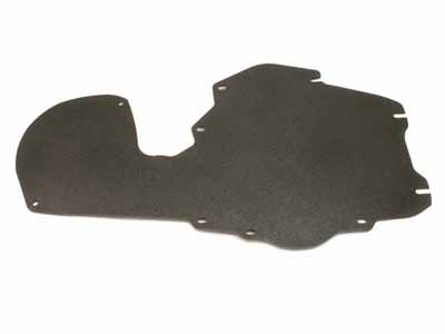 BMR FP004H A/C Delete Panel, Aluminum, Black Hammertone for 1968-1972 A-Body / BMR FP004H A/C Delete Panel