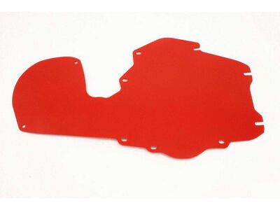 BMR FP004R A/C Delete Panel, Aluminum, Red for 1968-1972 A-Body / BMR FP004R A/C Delete Panel