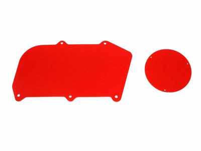 BMR FP005R Heater Delete Panel, Aluminum, Non-A/C Vehicles Only, Red for 1964-1972 A-Body / BMR FP005R Heater Delete Panel