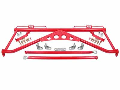 BMR HB760R Harness Bar, Red for 2015-2026 Mustang S550/S650 / BMR HB760R Harness Bar