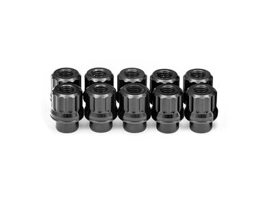BMR LNK022 Lug Nut Kit, 12mm x 1.50 RH, Shank, 12-pt, 10-Pc, 1997-2019 Corvette, 1993-2002 F-Body / BMR LNK022 10-Piece Lug Nut Kit