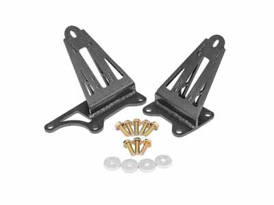 BMR MM008H Motor Mount Brackets, Black Hammertone for 2005-2026 Mustang S197 S550 S650 / BMR MM008H Motor Mount Brackets