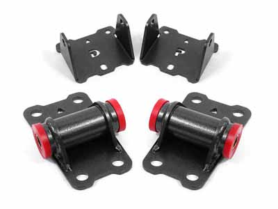 BMR MM330H Motor Mount Kit, Upper And Lower, Poly (MM331 And MM332), Black for 1982-1992 F-Body / BMR MM330H Motor Mount Kit