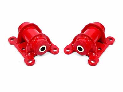 BMR MM340R Motor Mount Kit, Engine Side, Poly Bushings, Steel, LS Only, Red for 1998-2002 F-Body / BMR MM340R Motor Mount Kit