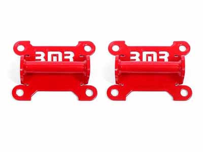BMR MM341R Motor Mount Kit, Engine Side, Solid, Steel, LS Only, Red for 1998-2002 F-Body / BMR MM341R Motor Mount Kit