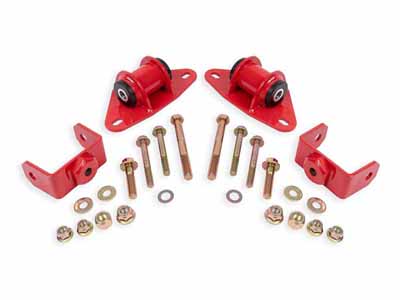 BMR MM571R Motor Mount Kit, Solid Delrin, Red for 2014-2019 Corvette C7 & Z06 / BMR MM571R Motor Mount Kit