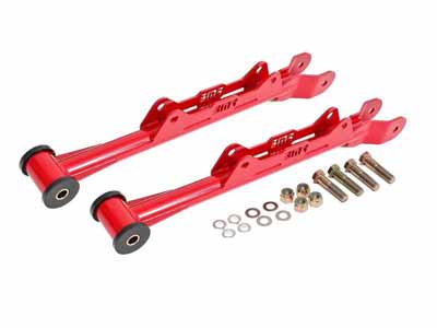 BMR MTCA030R Lower Control Arms, Rear, Chrome-moly, Non-Adjust, Delrin, Red for 2010-2015 Camaro / BMR MTCA030R Adjustable Lower Control Arms