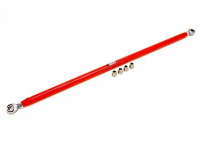 BMR PHR003R Panhard Rod, DOM, Double Adjustable With Rod Ends, Red for 1982-2002 F-Body / BMR PHR003R Adjustable Panhard Rod