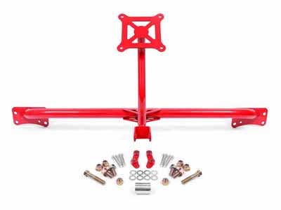 BMR PM760R Parachute Mount, Bolt-on, Red for 2015-2026 Mustang S550/S650 / BMR PM760R Bolt-On Parachute Mount