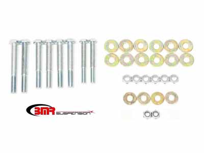 BMR RH004 Control Arm Hardware Kit, Rear Upper And Lower, Zinc Plated for 1991-1996 B-Body / BMR RH004 Control Arm Hardware Kit