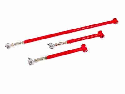 BMR RSK036R Rear Suspension Kit, On-car Adj, Poly/Rod End TCA004, PHR010, Red for 1982-2002 F-Body / BMR RSK036R Adjustable Rear Suspension Kit