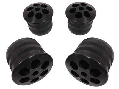 BMR SCB112 Bushing Kit, Rear Cradle, Aluminum, Black Anodized for 2006-2023 Challenger & Charger / BMR SCB112 Rear Cradle Bushing Kit