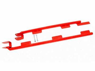 BMR SFC002R Subframe Connectors, Weld-On, Tubular, LT1, Convertible, Red for 1993-1997 F-Body / BMR SFC002R Weld-On Subframe Connectors